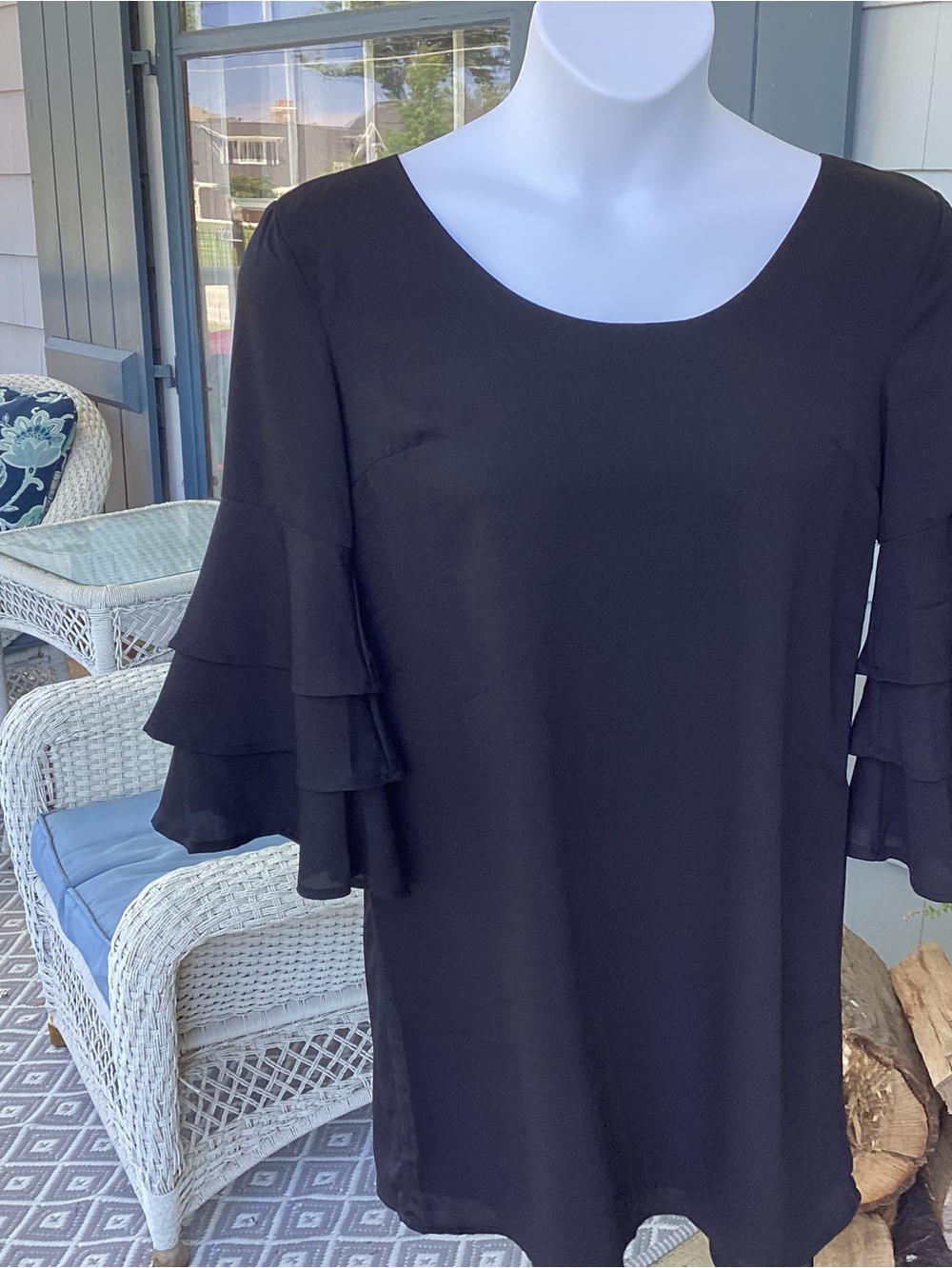 Francesca’s Miami LBD Dress with Ruffle Detail NWT M